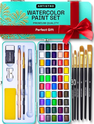 ARTISTRO Watercolor Portable Paint Set 48-Piece