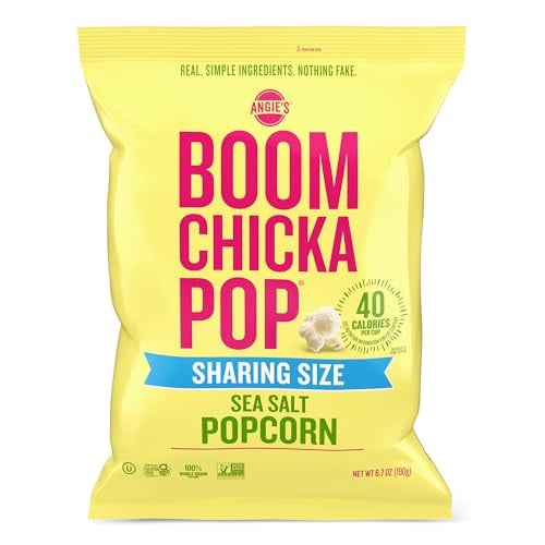 Angie's BOOMCHICKAPOP Sea Salt Popcorn 6.7-Ounce