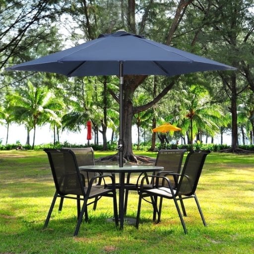 Ainfox 9ft Patio Umbrella with Push Button Tilt and Crank Deal