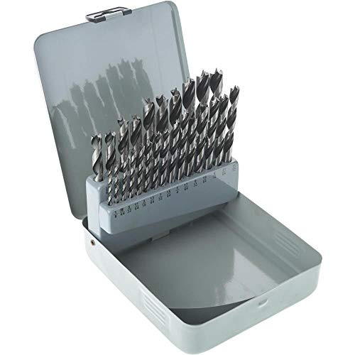 Steelex Deluxe Brad Point Bit Set 25-Piece
