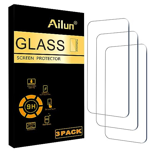 Ailun Screen Protector for iPhone 16 / iPhone 15 / iPhone 15 Pro [6.1 Inch] Display 3 Pack