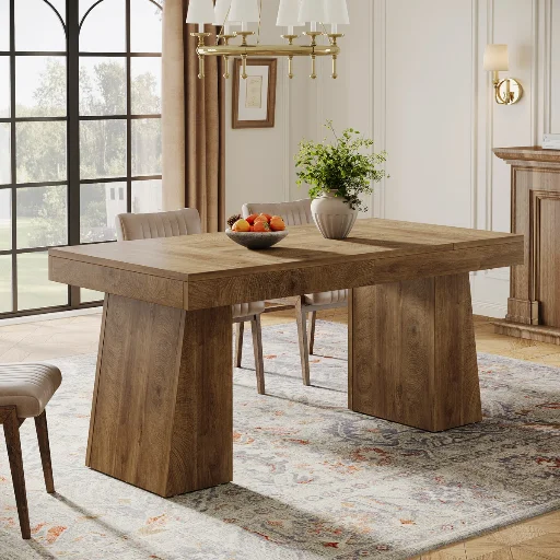 Millwood Pines 55" Dining Table (Light Brown) Deal