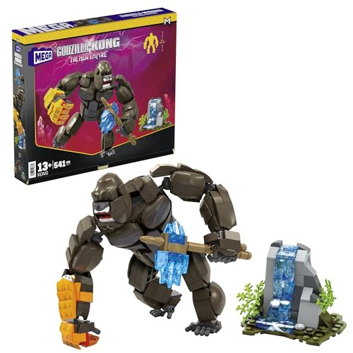 541-Piece Mega Godzilla x Kong The New Empire: King Kong w/ Battle Axe Building Set