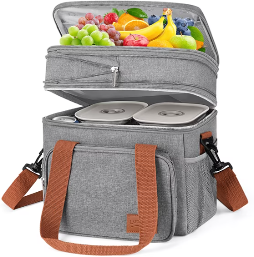 Insulated Lunch Bag 17L Expandable Double Deck Deal