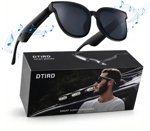 DTIRD Bluetooth AI Smart Glasses with Open-Ear Speaker
