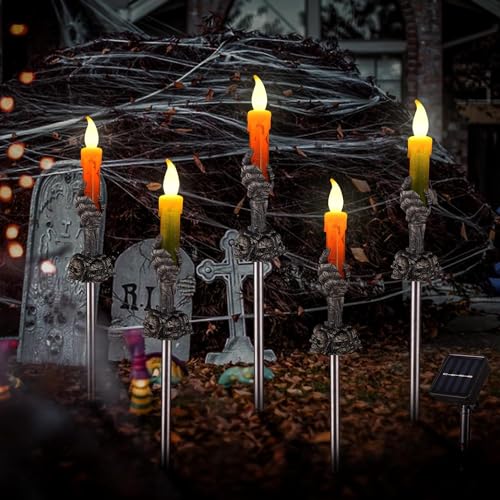 Solar Skull Pathway Lights Deal