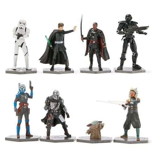 Disney Store Star Wars: The Mandalorian Figure Set w/ Grogu, Ahsoka Tano & More 8-Count