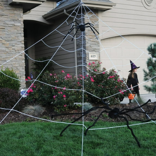 Mega Spiderweb Decoration, White, 23" x 19"