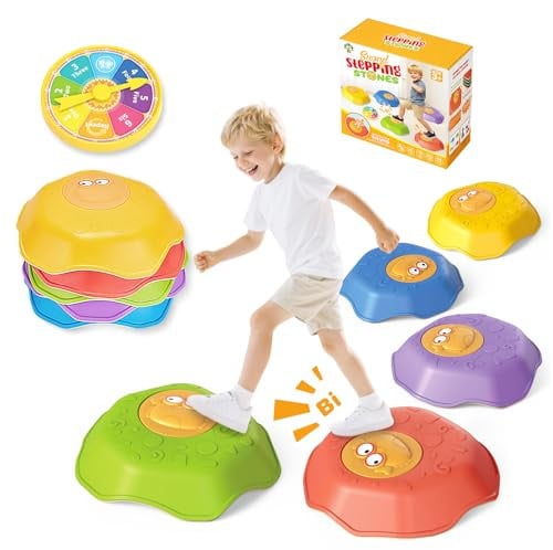 Anti-Slip Toddler Balance Stones with Squeaky Sound Deal