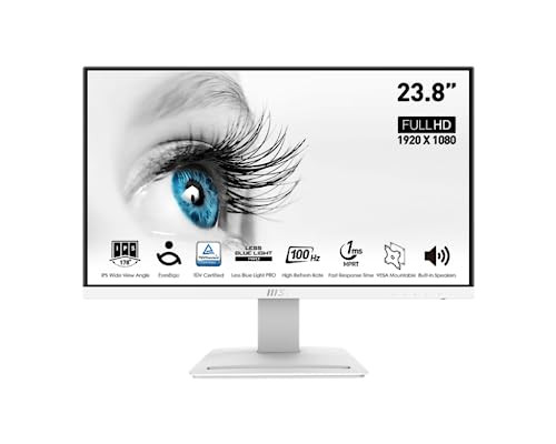 23.8" MSI Pro MP243XW 1920x1080 FHD 100Hz 1ms IPS Monitor