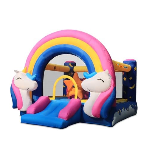 Fantasy Bounce House with Lights and Sound Interaction Inflatable Bouncer w/ Blower (11 ft x 8.7 ft x 8 ft) Deal