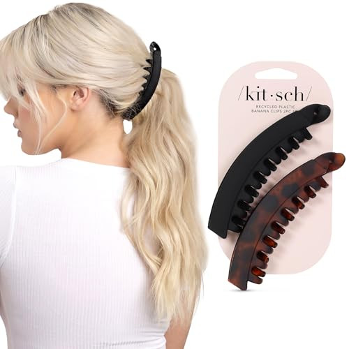 Kitsch Recycled Plastic Open Shape Claw Clip