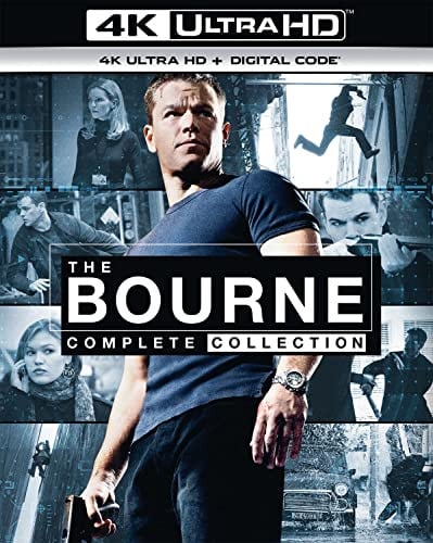 (Prime Deal) The Bourne Complete Collection (5-Films, 4K Ultra HD + Digital 4K)