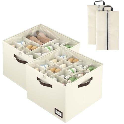 OIAHOMY Shoe Organizer 2-Pack Deal