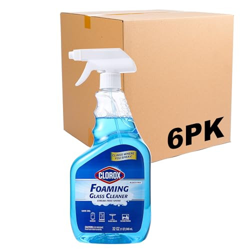 Clorox Foaming Glass Cleaner Trigger Spray 6-Pack