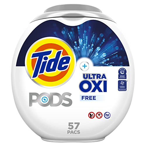 Tide PODS Ultra OXI Free Laundry Detergent Pacs, 4 x 57-Count