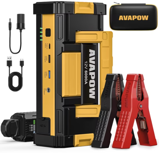 AVAPOW 12V 6000A Peak 32000mAh Car Battery Jump Starter