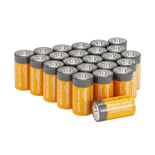 Amazon Basics C Cell Alkaline All-Purpose Batteries 24-Pack