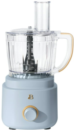 Beautiful 10-Cup Food Processor with Accessories, Cornflower Blue