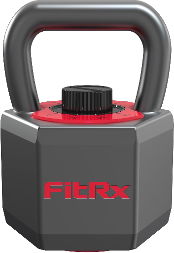 FitRx SmartStack Wide Handle Adjustable Kettlebell 25-40 lbs