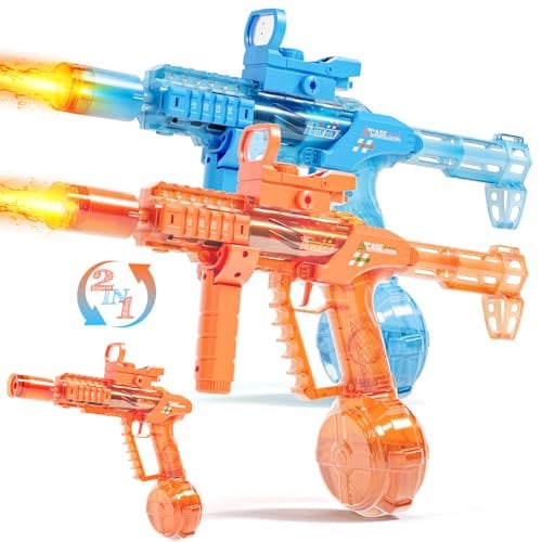 Electric Water Guns 2-Pack (Orange and Blue)