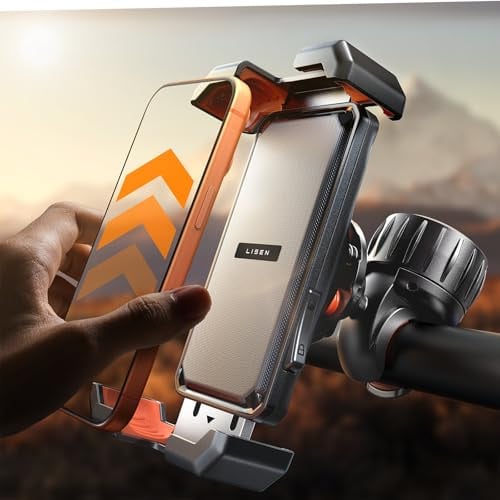 Lisen 4.7" Adjustable Smartphone Handlebar Bike/Motorcycle Mount