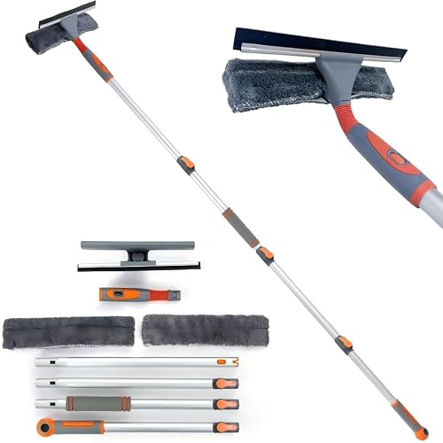 2-in-1 Window Squeegee Cleaner w/ 62" Extension Pole Deal