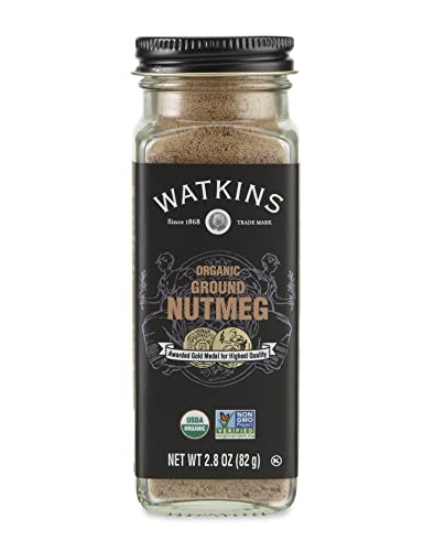 Watkins Gourmet Organic Ground Nutmeg Spice Jar, 8 oz
