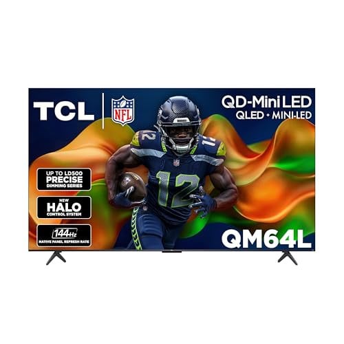 65" 4K QD-Mini LED QLED TCL QM64L Series 144Hz Smart Fire TV Deal
