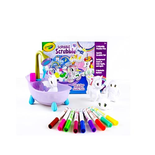 Crayola Scribble Scrubbie Peculiar Pets Washable Pet Grooming Toy Set