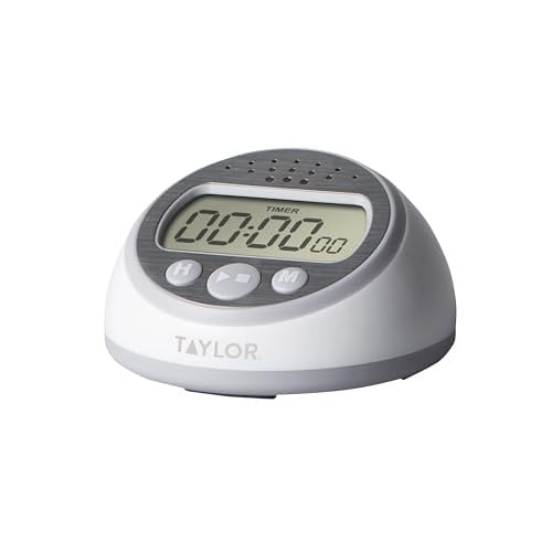 Taylor Digital Timer - Counts Up & Down, Super Loud, Gray Deal