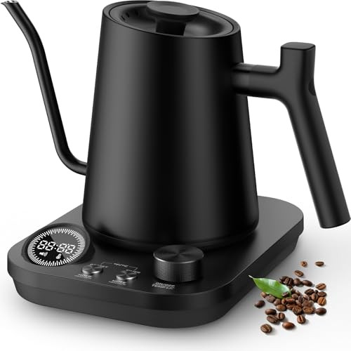 Amazon: Amazon - Silonn Gooseneck Stainless Steel Electric Kettle w/ Timer & 7 Presets $39.98 — $39.98