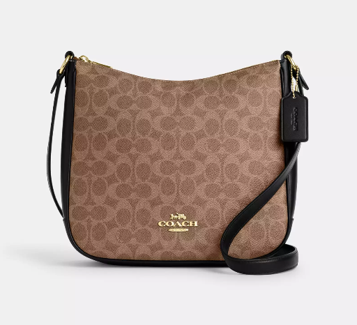 Coach Ellie File Bag in Signature Canvas