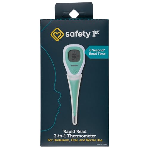 Safety 1st Rapid Read 3-In-1 Thermometer, Aqua