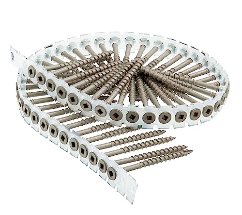 Senco DuraSpin No. 8 x 3 in. L Square Head Galvanized Steel Deck Screws 800 pk