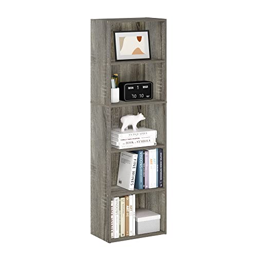 Furinno LUDER 5-Tier Book Shelf in French Oak Deal
