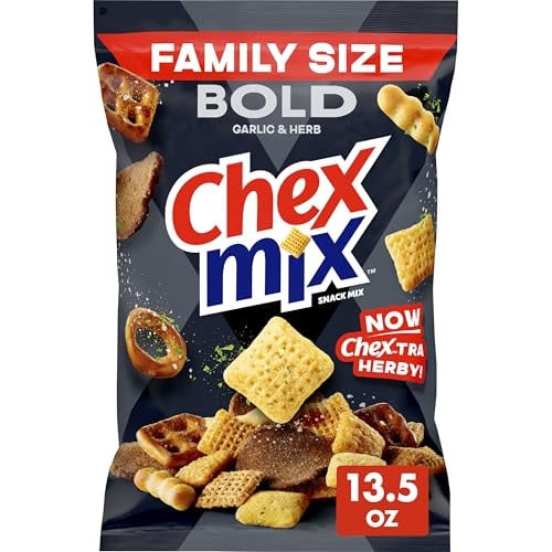 Chex Mix Bold Garlic and Herb Snack Mix, Family Size, 13.5 oz Deal