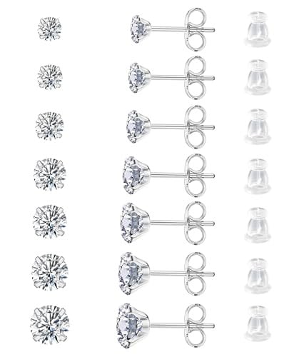 7 Pairs 20G Stud Earrings Deal