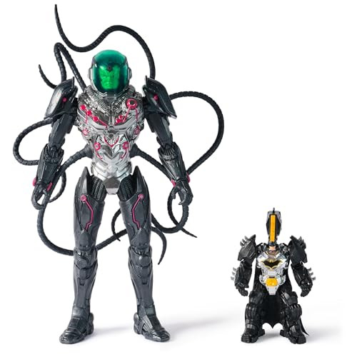 DC Comics Metal Force Brainiac vs. Batman Action Figure Pack 12-Inch Brainiac, 4-inch Batman