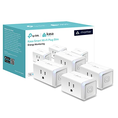 Kasa KP125M Matter Smart Plug w/ Energy Monitoring 4-Pack Deal