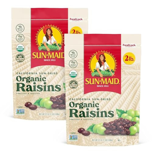 Sun-Maid Organic California Sun-Dried Raisins 2-Pack 32 oz
