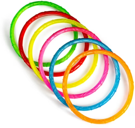 Play Day Sparkly Pool Ring Diving Set 6 Rings Deal