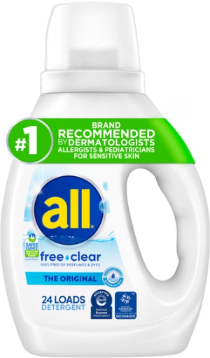 All Free Clear Liquid Laundry Detergent, 30 oz 24 Loads Deal