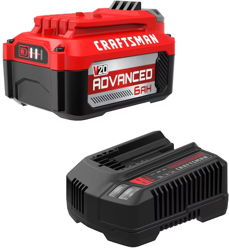CRAFTSMAN V20 Advanced Battery Starter Kit 20-Volt 6Ah Lithium-Ion Battery & Charger