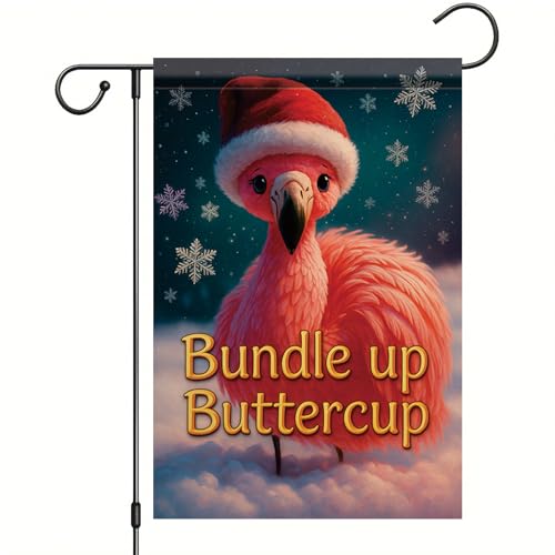Flamingo Christmas Garden Flag Deal