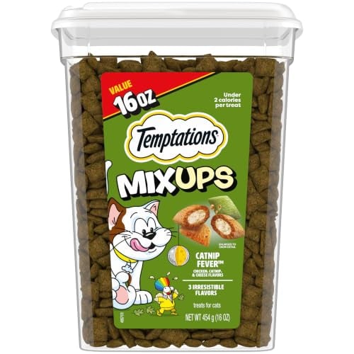 Temptations MixUps Crunchy and Soft Cat Treats Catnip Fever 16oz. Deal