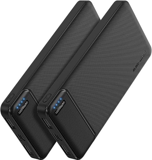 AsperX 10000mAh USB-C Power Banks 2-Pack Deal
