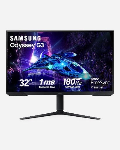 Samsung 32-Inch Odyssey G3 (G30D) Series FHD Gaming Monitor 1ms 180Hz