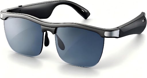 Smart Glasses Open-Ear Audio Bluetooth Sunglasses with UV400 Polarized Lenses