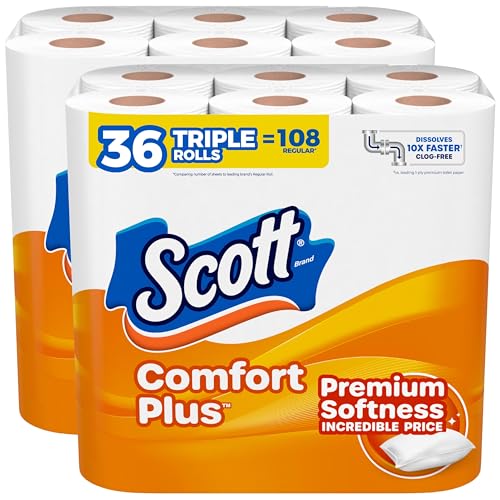 Scott ComfortPlus Toilet Paper 36 Triple Rolls